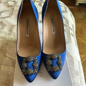 Manikin blahnik Royal blue satin